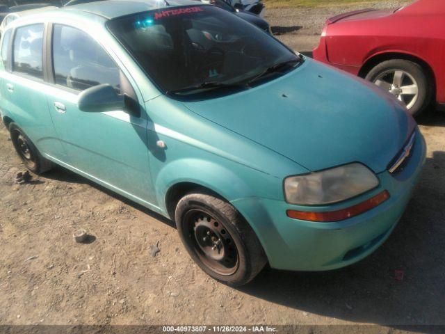  Salvage Chevrolet Aveo