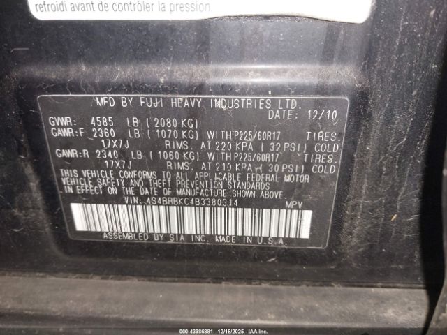 Subaru Outback 2.5i Limited Image 5