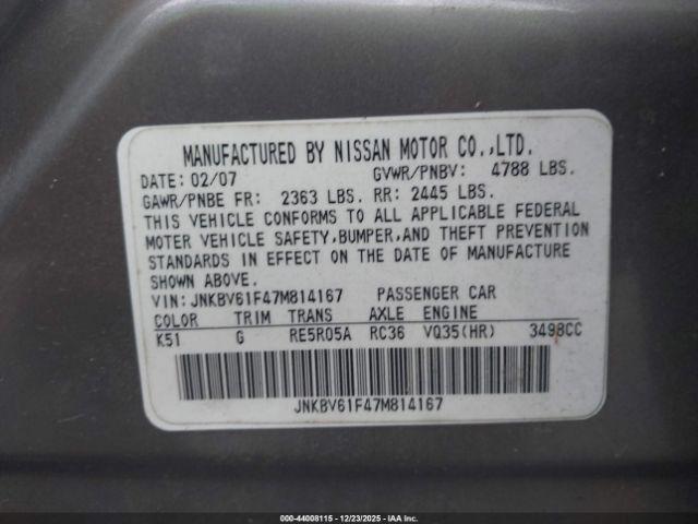 INFINITI G35x Image 11