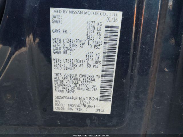 Nissan Nv Sl V8 Image 5