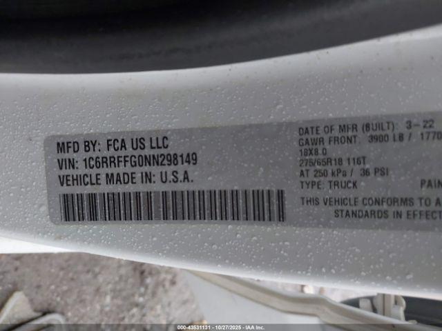 Ram 1500 Big Horn  4x4 5'7 Box Image 12