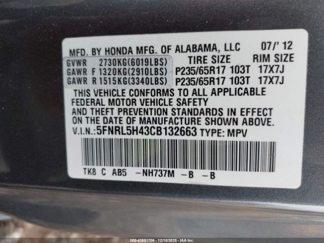 Honda Odyssey Ex Image 4