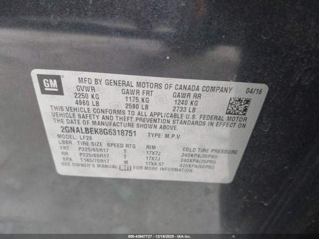 Chevrolet Equinox Ls Image 13