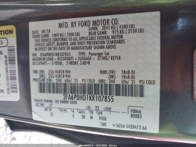 Ford Fusion Se Image 5