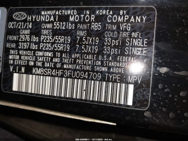 Hyundai SANTA FE Limited Image 5