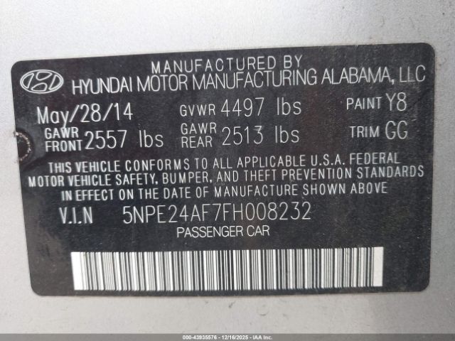 Hyundai SONATA Se Image 2