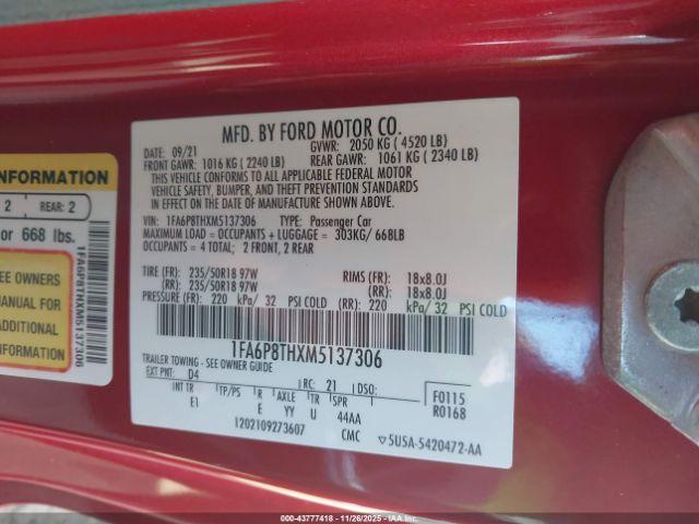 Ford Mustang Ecoboost Premium Fastback Image 11