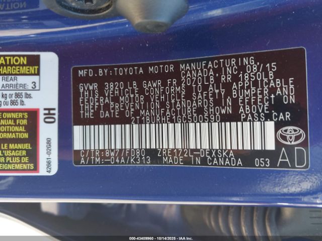 Toyota Corolla S Plus Image 10