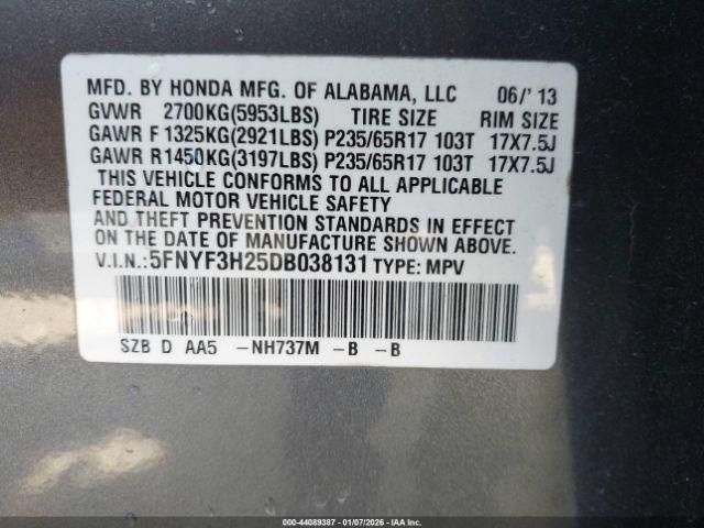 Honda Pilot Lx Image 9