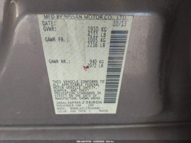 Nissan Altima 2.5 Sl Image 12