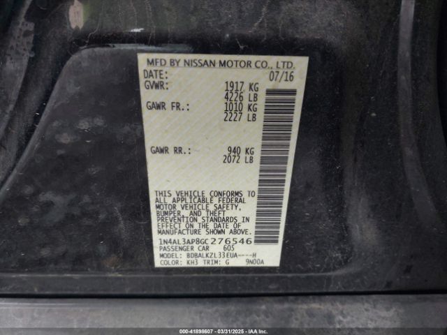 Nissan Altima 2.5 Sv Image 8