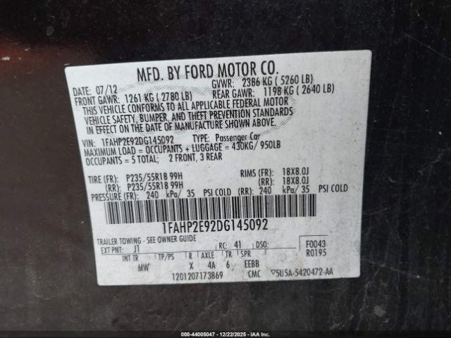 Ford Taurus Sel Image 5