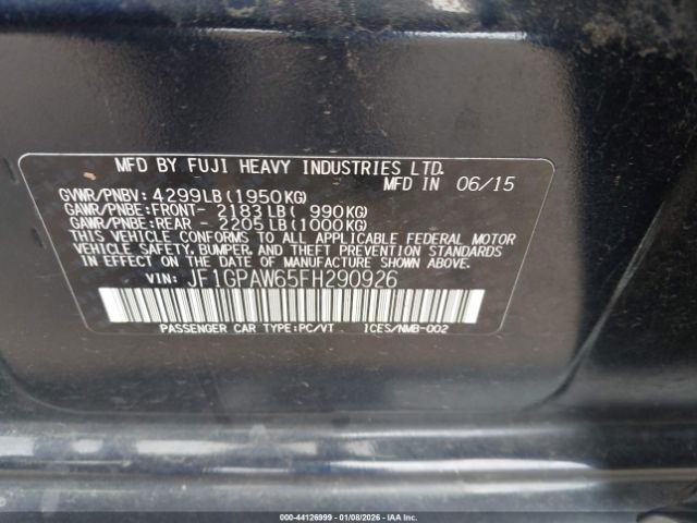 Subaru Impreza 2.0i Sport Limited Image 13