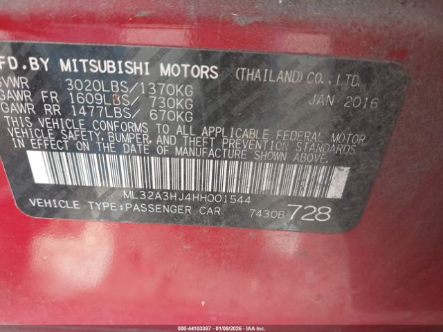 Mitsubishi Mirage Es Image 6